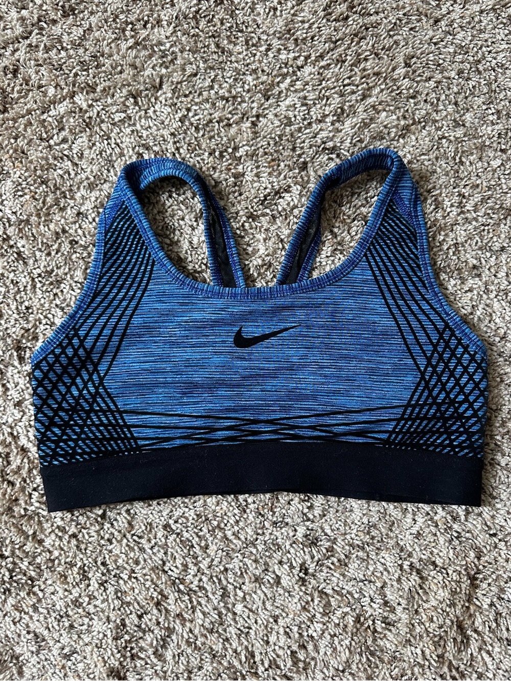 Nike blue sport bra